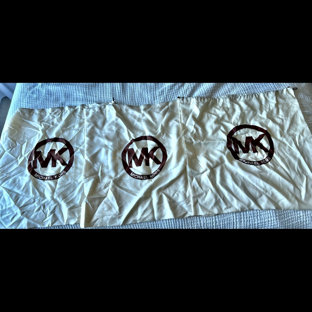 Michael Kors XLarge Satin Dust Covers for Bags. $15 each or $35 for all three.